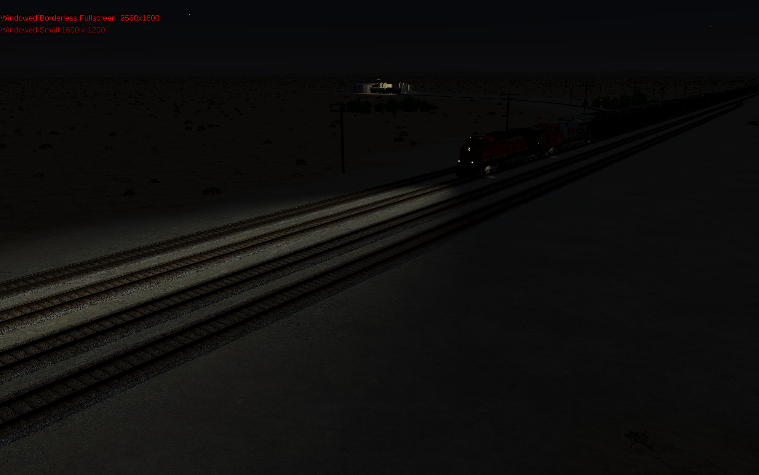 Run8 full screen game -- night train approaching