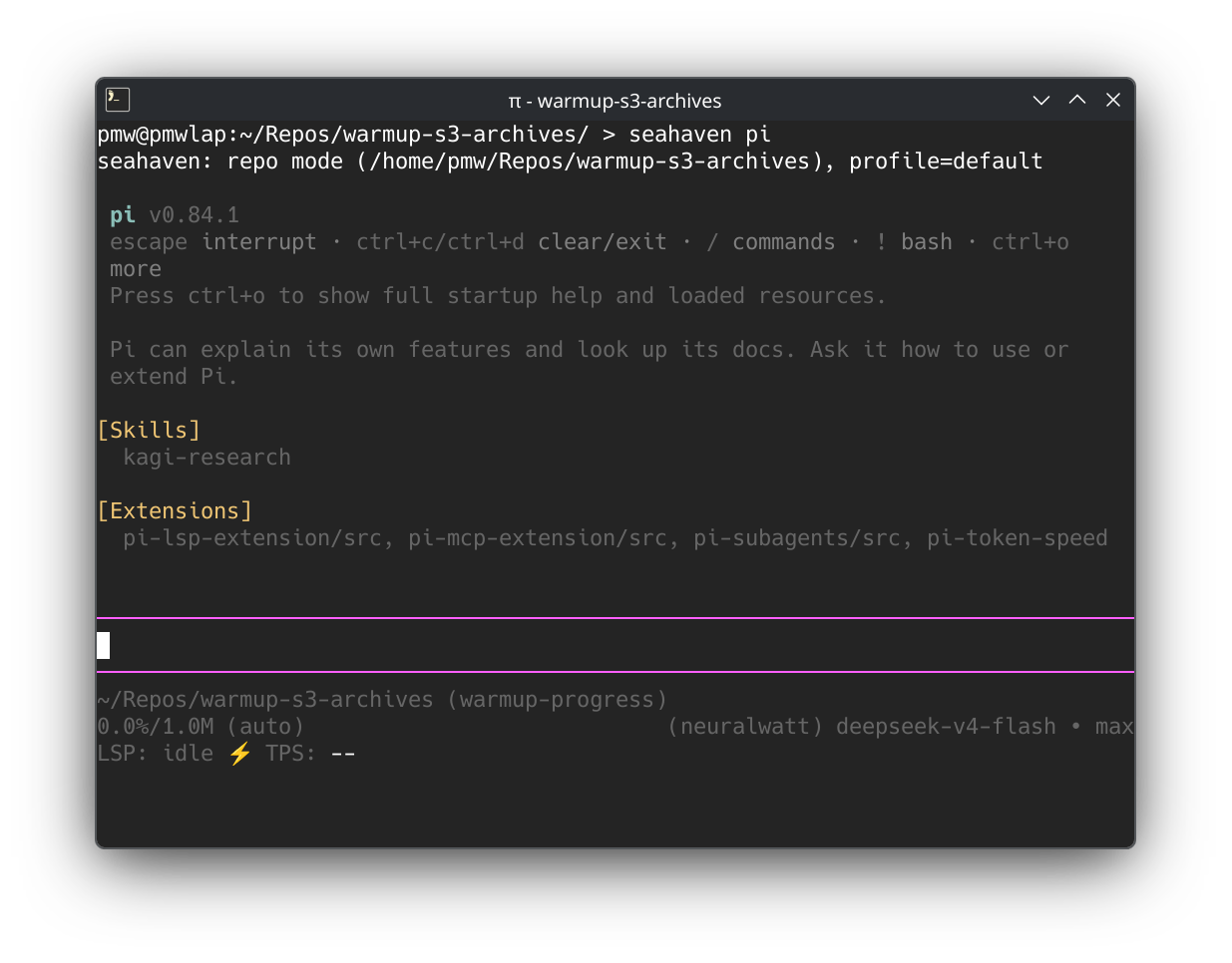 screenshot of repo mode